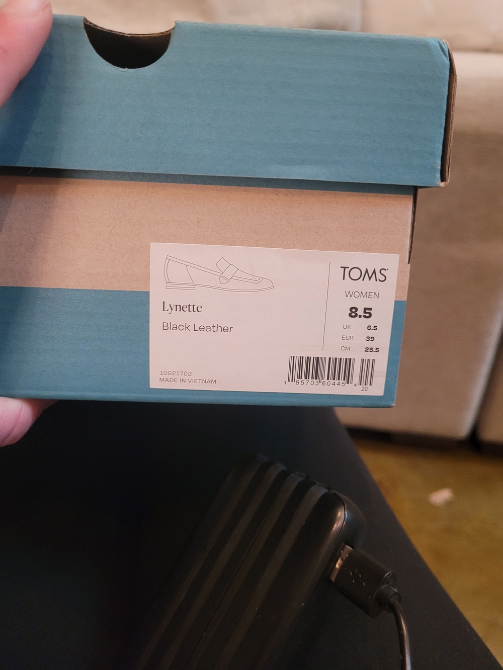 BNIB Toms Womens Black Lynette Chain Loafer 8.5 - Picture 6 of 6